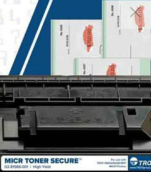Troy Micr Toners For Cheque printing 1