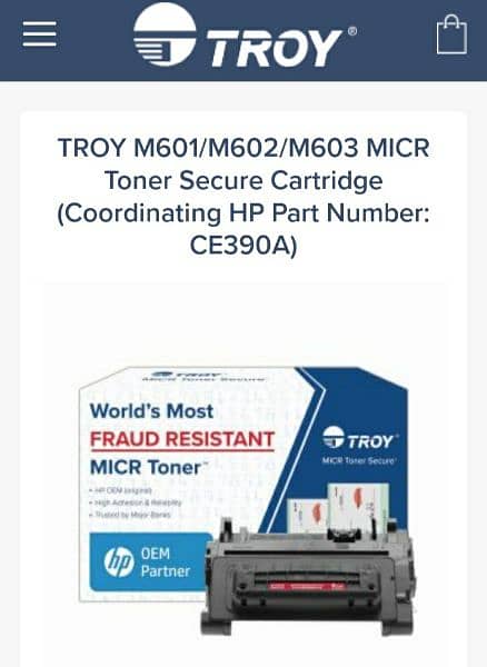 Deals in Troy Micr Toners For pakistan 0