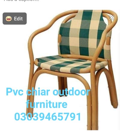 u pvc chiar outdoor garden chair