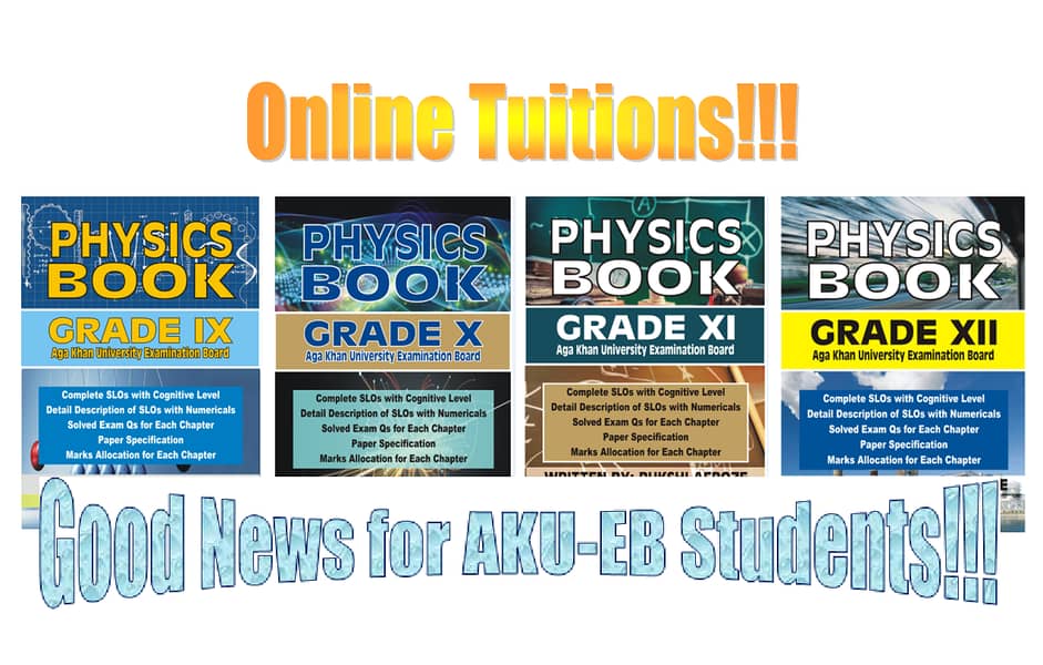 Online Physics Tuitions (Aga Khan Board Syllabus) IX – XII Available! 2