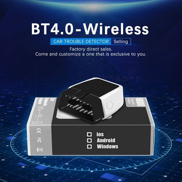 Scanner Automotriz Obd2 Bluetooth Wifi Android - Import Factory