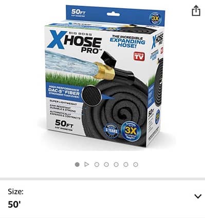 x hose Pipe 50Feet imported