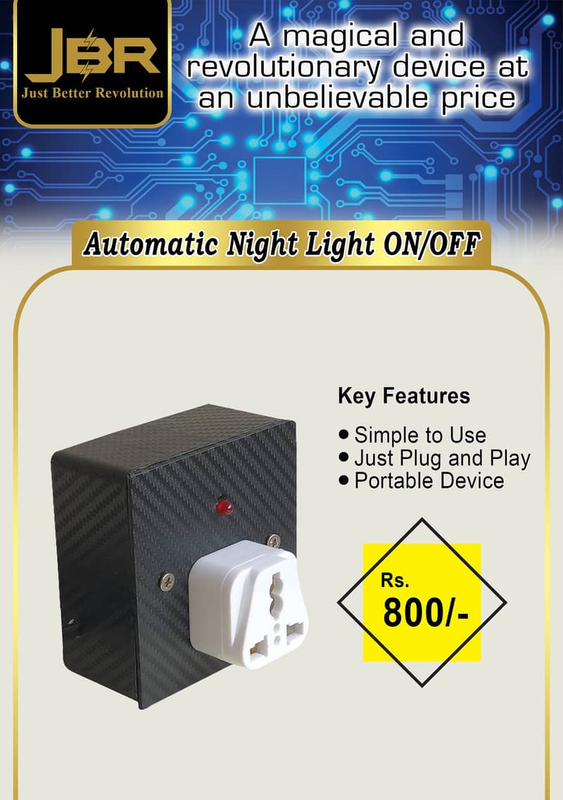 Dark Sensor Automatic Night Light ON/OFF 1