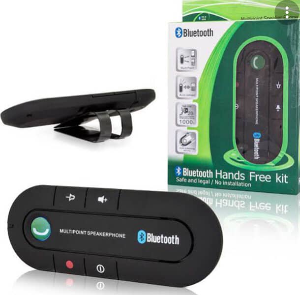 Bluetooth Handsfree Car Kit Wireless Bluetooth Speaker Phone MP3 Music 4