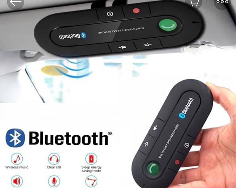 Bluetooth Handsfree Car Kit Wireless Bluetooth Speaker Phone MP3 Music 5