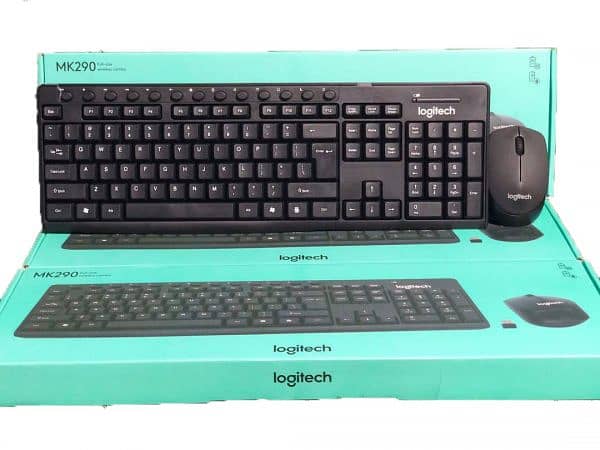 Logitech Wireless Combo Keyboard Mouse MK290 Home Delivery Availab New 1