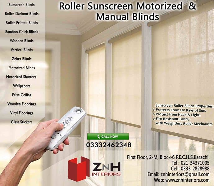 Heat Control Roller Blinds | Window Blind | 0333-2828988 3