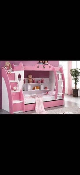 pink bunk bed 0