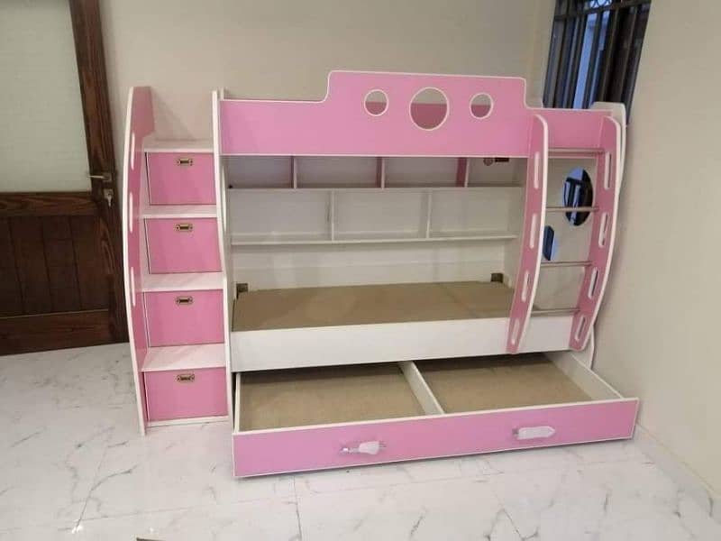 pink bunk bed 2