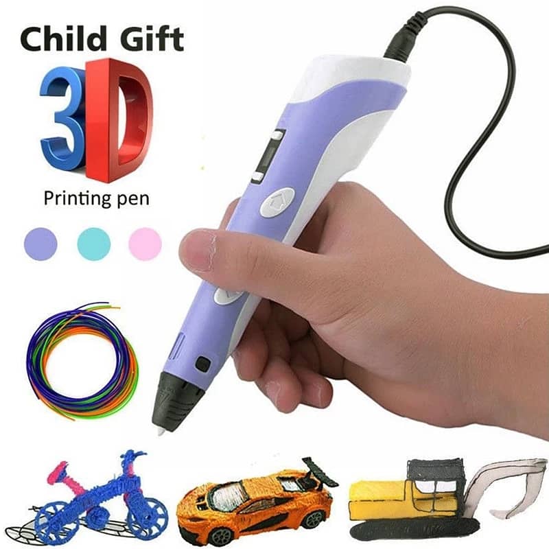 3D Pen Drawing pen for Kids With PLA/ABS Filament 1.75mm Birthday Gift 2