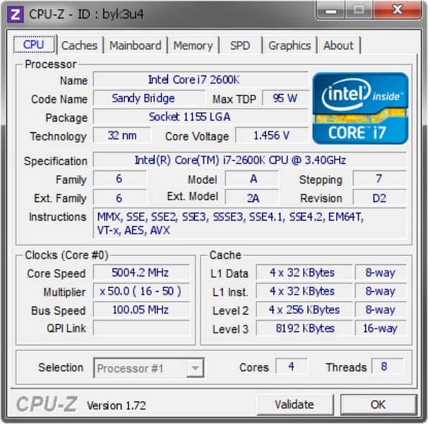 intel core i3 2100 i5 2nd 2400 i5 2500 i5 2500k i7 2600 i7 2600k 9