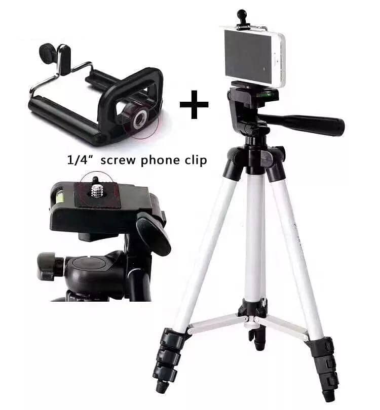 Mobile Tripod Stand with Mobile Holder Portable for Live Stream Video 1