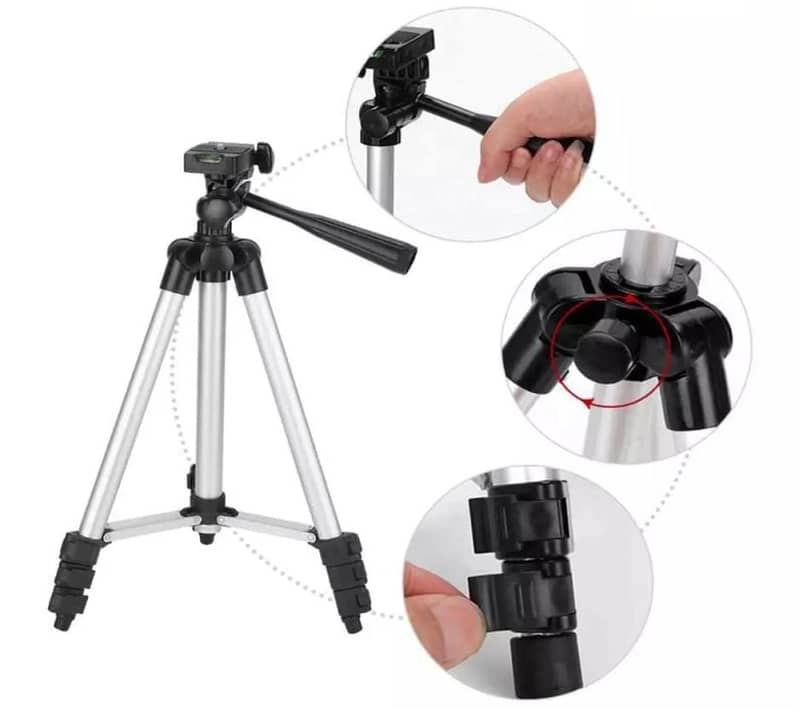 Mobile Tripod Stand with Mobile Holder Portable for Live Stream Video 4