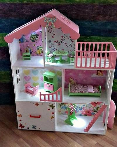 wood doll house for kids 2
