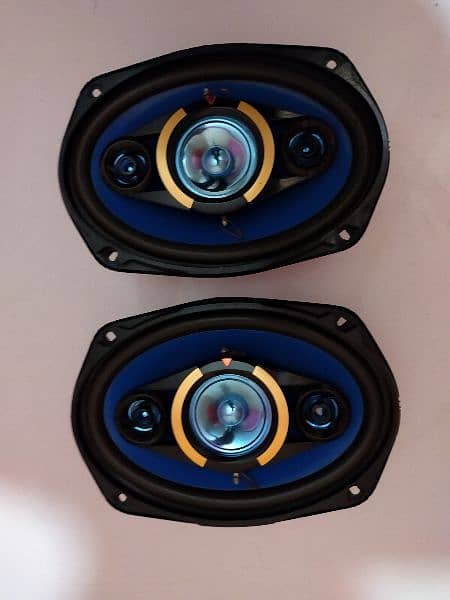 kenwood speaker pair like new amp supported  woofer 2