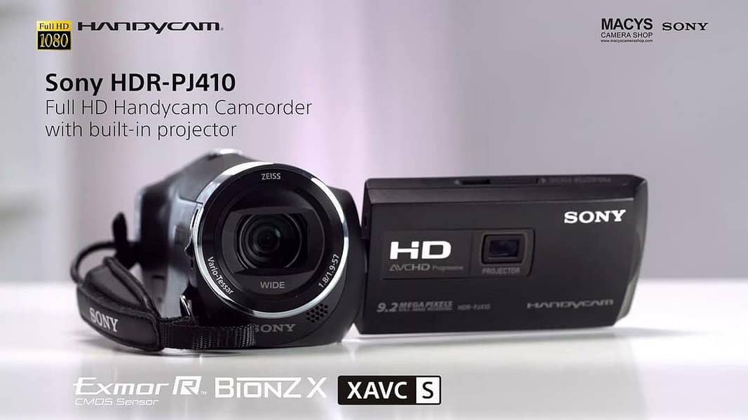 Sony HDR-PJ410 Full HD Handycam with Built-In Projector 1Year Warranty 12