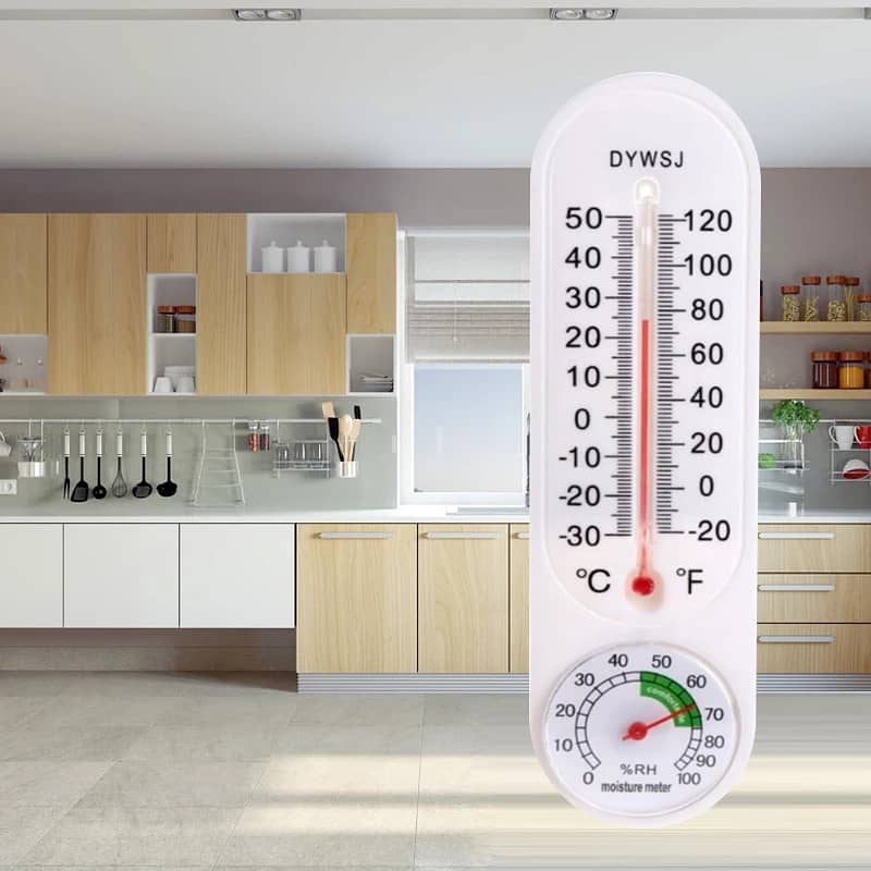 Wall Hanging Thermometer Hygrometer Indoor Outdoor Home Garden Meter 0