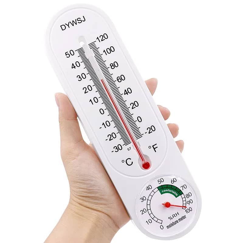 Wall Hanging Thermometer Hygrometer Indoor Outdoor Home Garden Meter 2