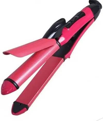 Nova 2009 Hair Curler and Straightener - Pink & Black (New) 1