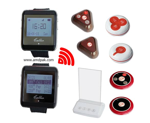 New Watch Pager Wireless Calling Watch Paging System Queue in Pakistan 0