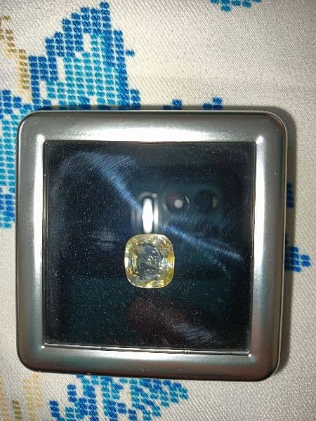 PUHKRAJ YELLOW SAPPHIRE 100% Natural 9