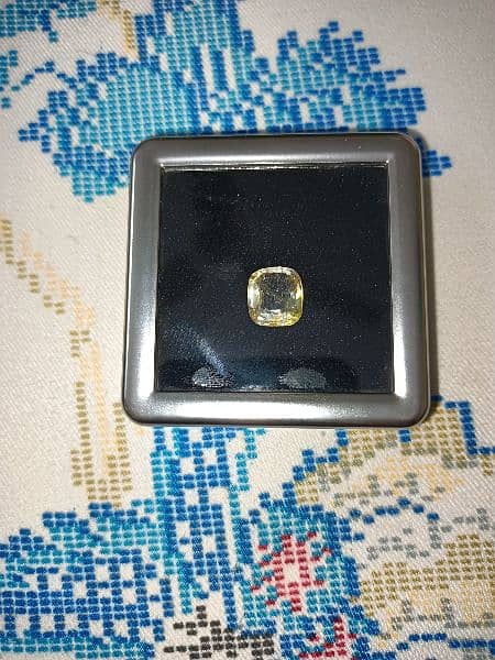 PUHKRAJ YELLOW SAPPHIRE 100% Natural 10