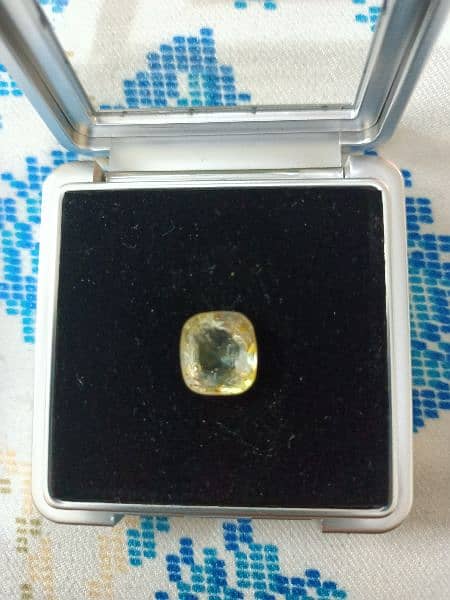 PUHKRAJ YELLOW SAPPHIRE 100% Natural 11