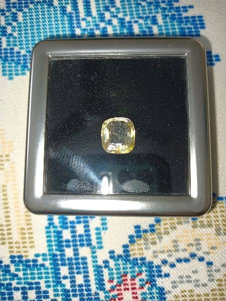 PUHKRAJ YELLOW SAPPHIRE 100% Natural 12