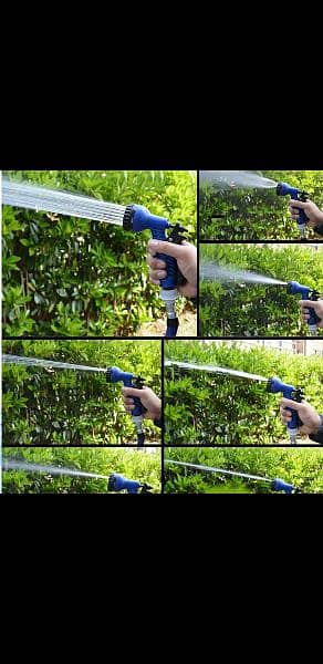 Flexible Plastic Hose Pipe For Cars Garden Watering With SprayGun 1