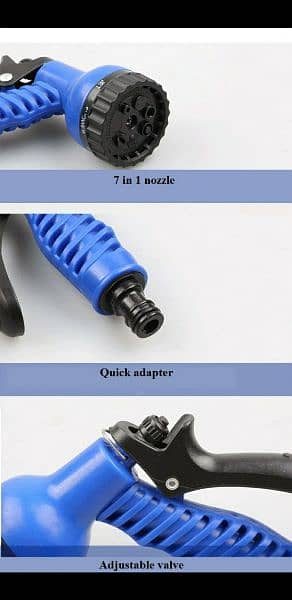 Flexible Plastic Hose Pipe For Cars Garden Watering With SprayGun 9