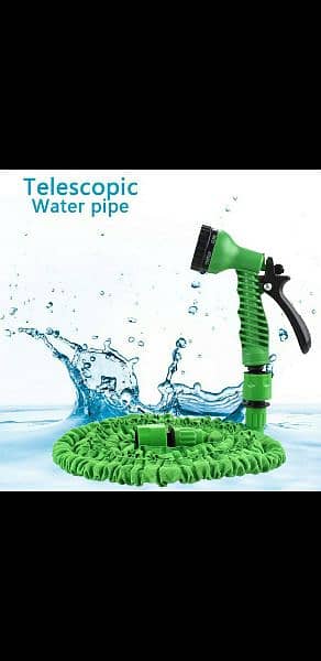Flexible Plastic Hose Pipe For Cars Garden Watering With SprayGun 12