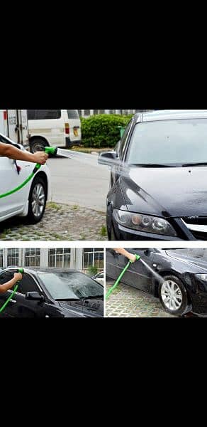 Flexible Plastic Hose Pipe For Cars Garden Watering With SprayGun 13