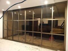 Aluminium window sliding and openabel Glass designing steel railling