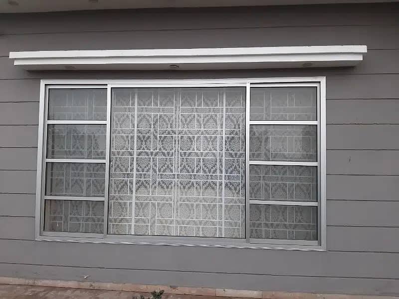 Aluminium window sliding and openabel Glass designing steel railling 14