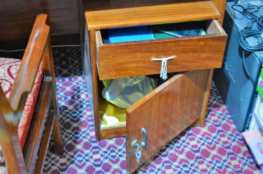 Computer / Writing Table With Chair And Removable Shelf Available For 3