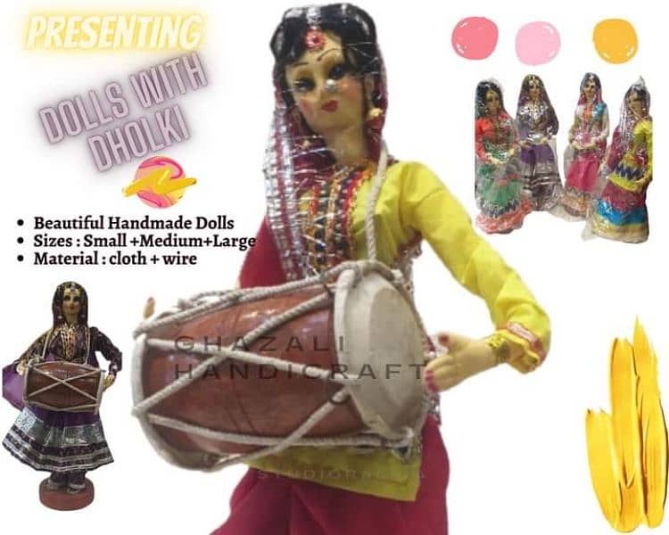 Cultural Dolls with dholki 0