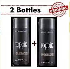 Pack of 2 Bottles Toppik Hair Building Fiber - Black (New) 0