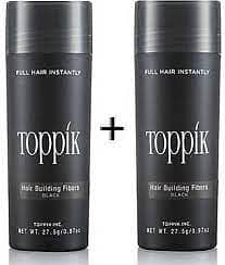 Pack of 2 Bottles Toppik Hair Building Fiber - Black (New) 1
