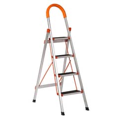 4 Step Stainless Steel Household Ladder