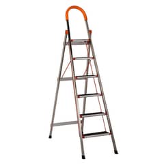 6 step stainless steel household ladder