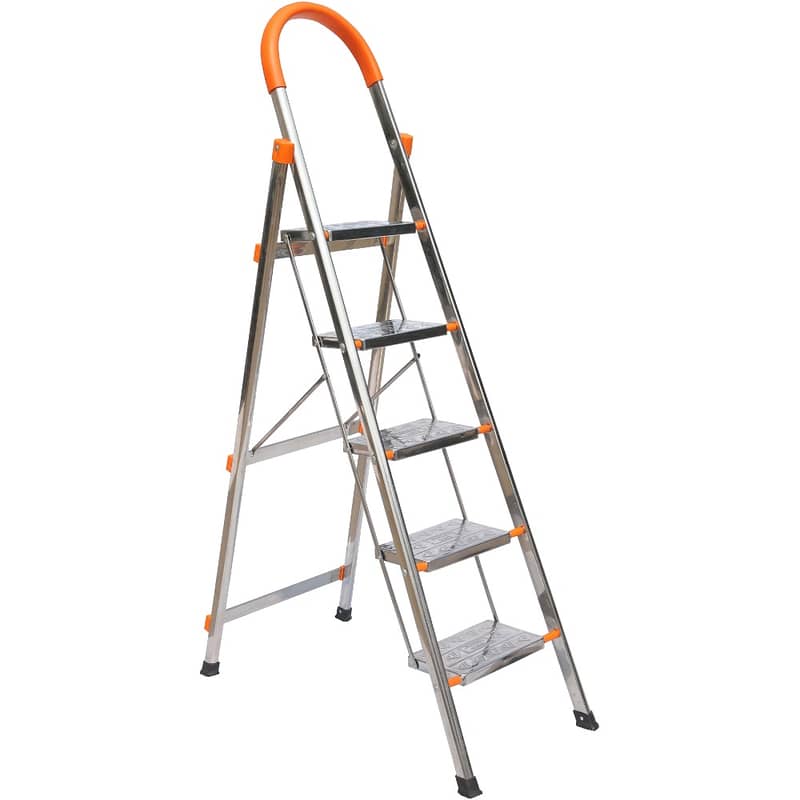 6 step stainless steel household ladder 2