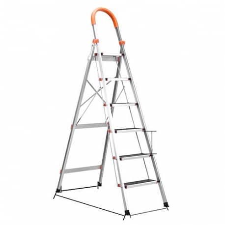 6 step stainless steel household ladder 3