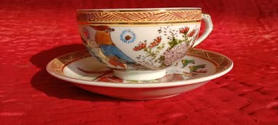 Antique Chinese Handmade Hamd Painted Tea Cup