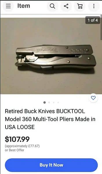 Original USA Bucktool Plyer multitool set 1