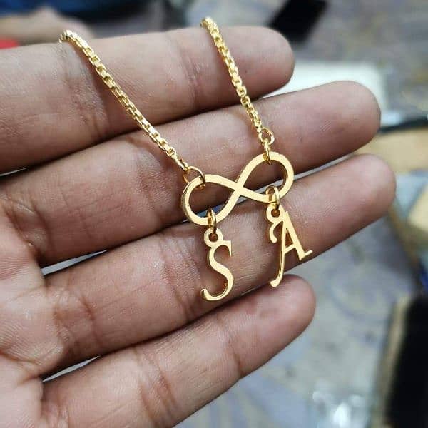Name Locket Chain & Ear Ring 11