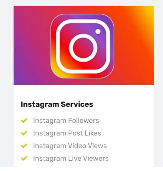 INSTAGRAM, FB AND TIKTOK FOLLOWERS AND LIKES AVAILABLE IN CHEAP RATE. 5