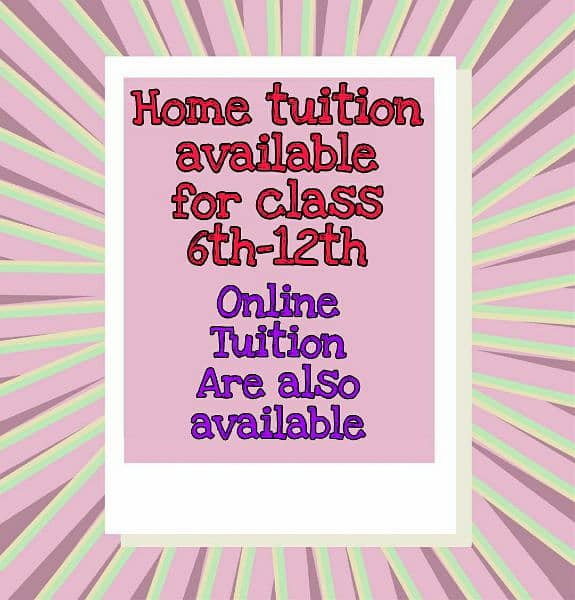Home Tuition At Reasonable price 0