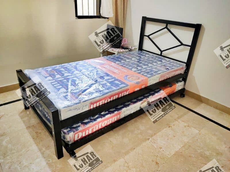 Day Bed | Sliding Trundle Bed | Iron Single Bed 3