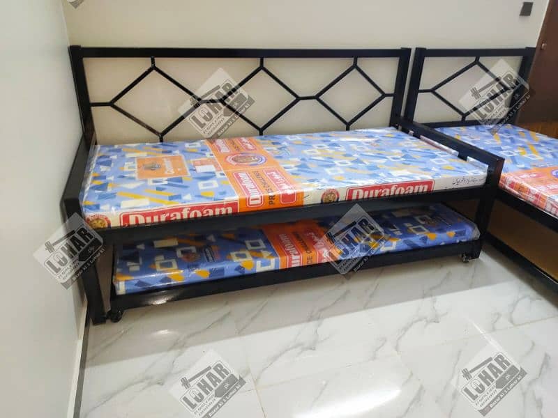 Day Bed | Sliding Trundle Bed | Iron Single Bed 7