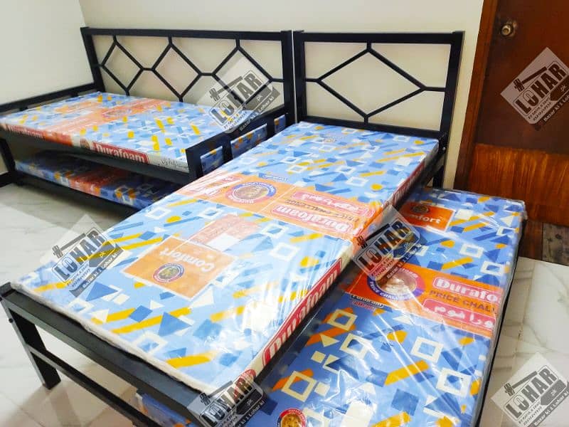 Day Bed | Sliding Trundle Bed | Iron Single Bed 9